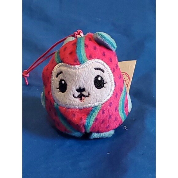 Pinki Pops Small Mini Plush Octopus Tickles. Kuma The Bear & Squirrel Watermelon - Picture 3 of 10